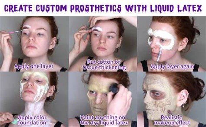 How do you blend liquid latex edges?