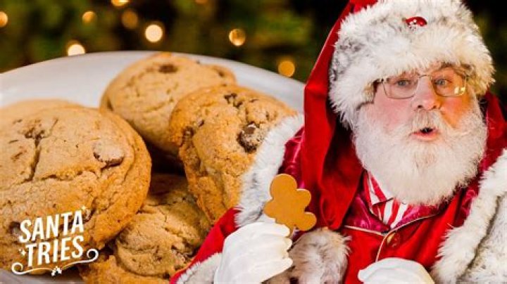 How does Santa eat?